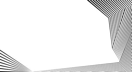 black and white stripe line abstract graphic background. vector illustration.のイラスト素材