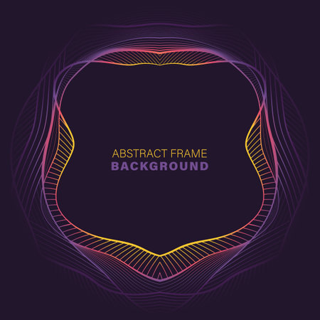 Abstract color dynamic wavy lines background. vector illustration.のイラスト素材