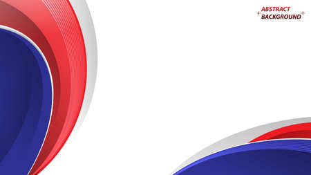 Abstract elegant background design with space for your text. Corporate concept red blue white vector illustration.のイラスト素材