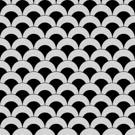 Art deco Geometric decorative with circles pattern. vector illustration.のイラスト素材