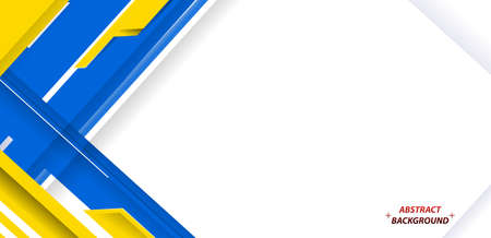 Abstract elegant background design with space for your text. Corporate concept yellow blue white vector illustration.のイラスト素材