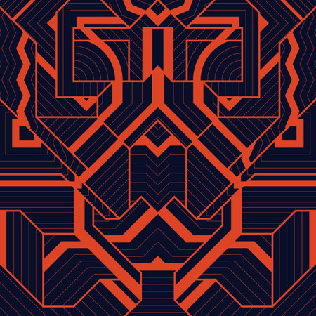 Seamless abstract geometric pattern. Can be used in textiles, for book design, website background.のイラスト素材