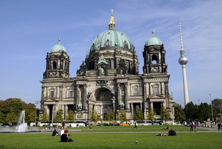 Dom and television tower in Berlinのeditorial素材