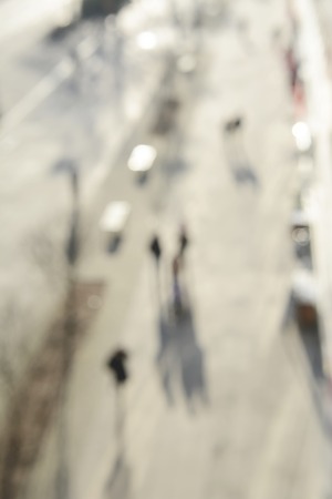 blurred background, pedestriansの写真素材