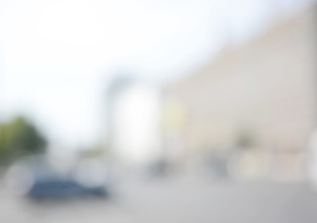 blurred background, city trafficの写真素材