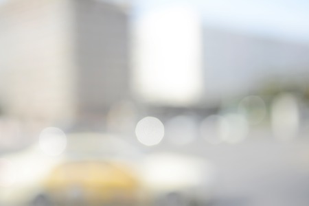 blurred background, city trafficの写真素材