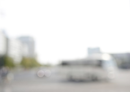 blurred background, city trafficの写真素材