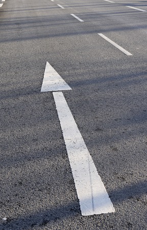 arrow sign on the road