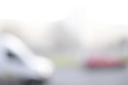 blurred background, road trafficの写真素材