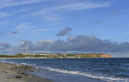  isle Helgoland and blue skyの写真素材