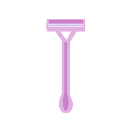 Pink small shaver Flat isolated illustrationのイラスト素材