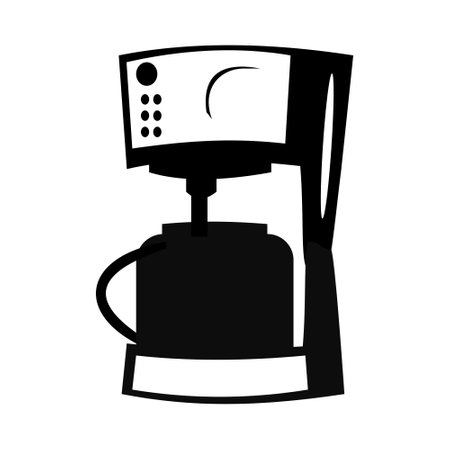 Simple icon of coffeemaker. Cofee machine Vector illustrationのイラスト素材
