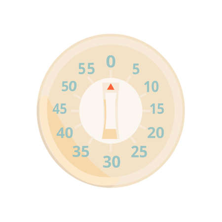Circular Kitchen timer cartoon icon Vector illustrationのイラスト素材