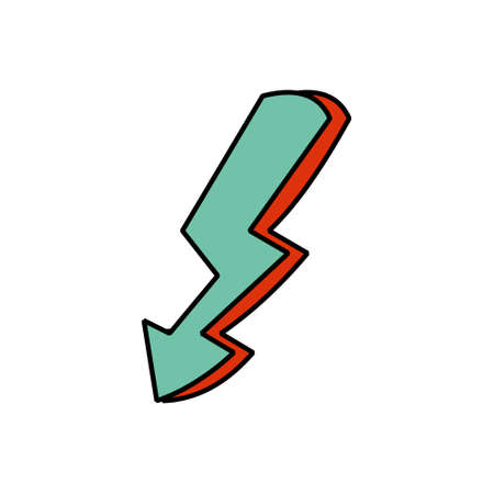 1970 sticker Flash sign Vector illustration on white backgroundのイラスト素材
