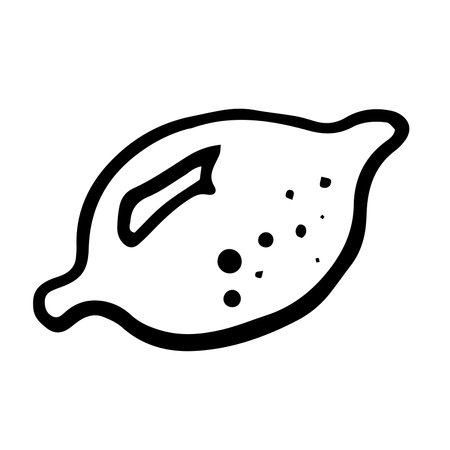 Lemon icon Vector illustration on white backgroundのイラスト素材