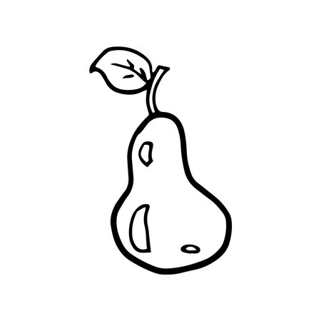 Pear icon Vector illustration on white backgroundのイラスト素材