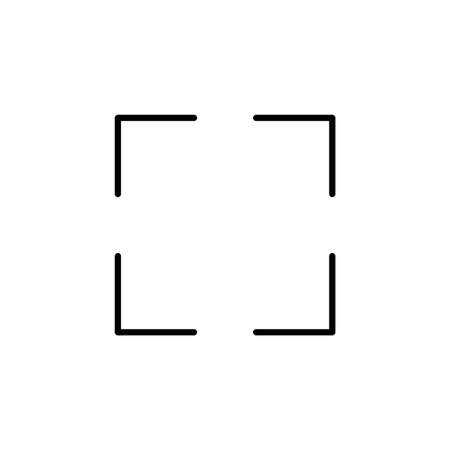Fullscreen Icon vector for web and mobile app. Expand to full screen sign and symbol. Arrows symbolのイラスト素材