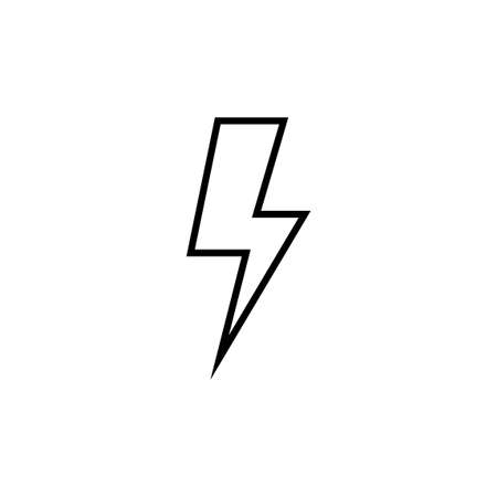 Lightning icon for web and mobile app. electric sign and symbol. power icon. energy signのイラスト素材