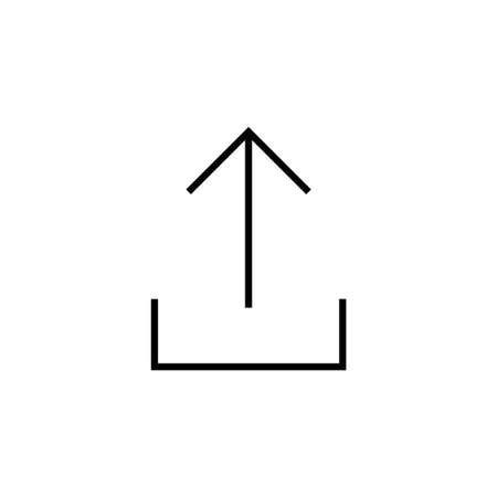 Upload icon for web and mobile app. load data sign and symbolのイラスト素材