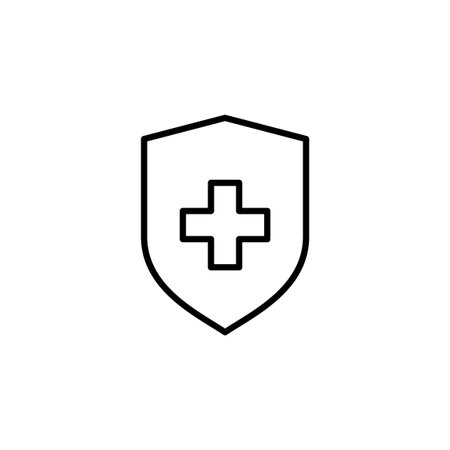 Health insurance icon vector for web and mobile app. Insurance document sign and symbolのイラスト素材