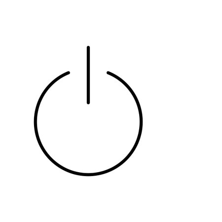 Power icon for web and mobile app. Power Switch sign and symbol. Electric power