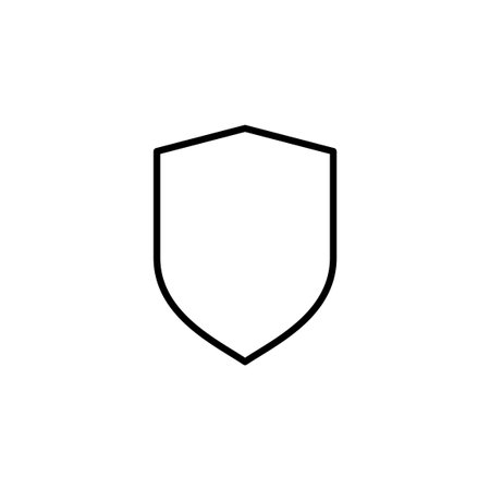 Shield icon for web and mobile app. Protection icon. Security sign and symbolのイラスト素材