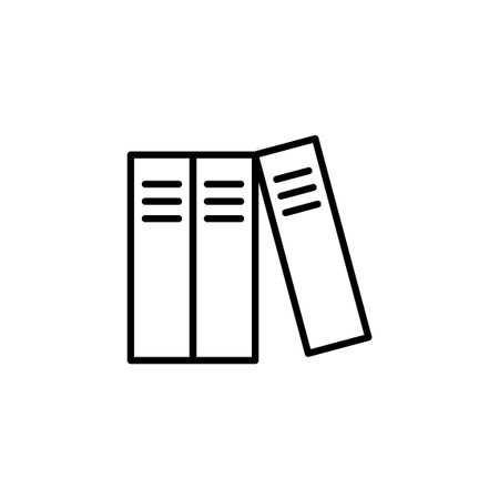 Library icon for web and mobile app. education sign and symbolのイラスト素材