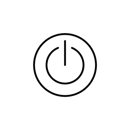 Power icon for web and mobile app. Power Switch sign and symbol. Electric powerのイラスト素材