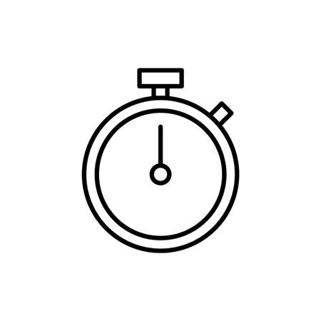 stopwatch icon for web and mobile app. Timer sign and symbol. Countdown icon. Period of timeのイラスト素材