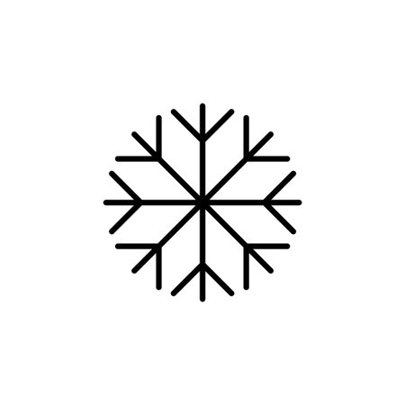 Snow icon for web and mobile app. snowflake sign and symbol