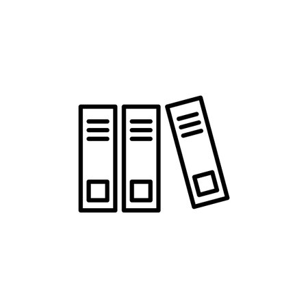 Library icon for web and mobile app. education sign and symbolのイラスト素材