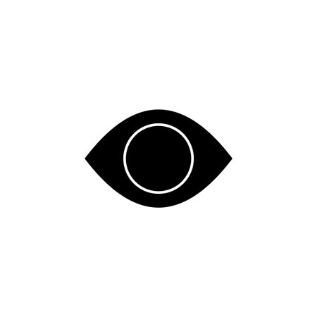 Eye icon vector for web and mobile app. Eye sign and symbol. Look and Vision icon.のイラスト素材