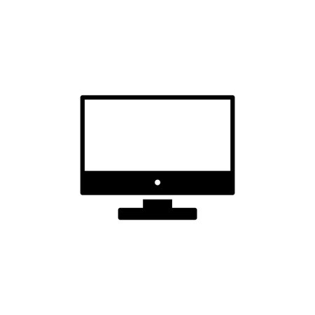 Computer icon vector for web and mobile app. computer monitor sign and symbolのイラスト素材
