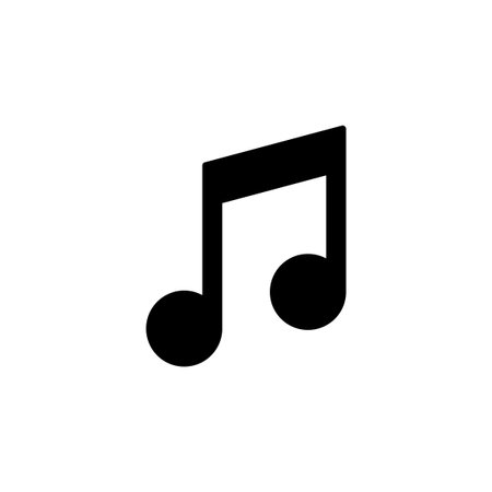 Music icon vector for web and mobile app. note music sign and symbolのイラスト素材