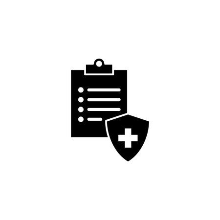 Medical insurance icon vector for web and mobile app. health insurance sign and symbolのイラスト素材