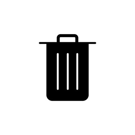 Trash icon vector for web and mobile app. trash can icon. delete sign and symbol.のイラスト素材