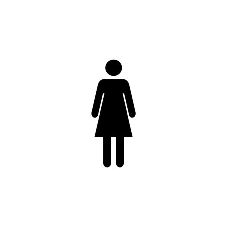 Female icon vector for web and mobile app. woman sign and symbolのイラスト素材