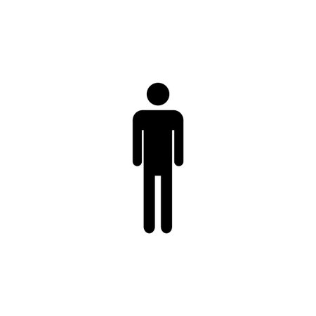 Man icon vector for web and mobile app. male sign and symbol. human symbolのイラスト素材