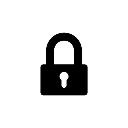 Lock icon vector for web and mobile app. Padlock sign and symbol. Encryption icon. Security symbol