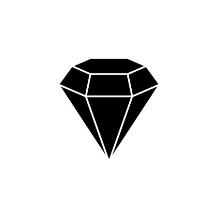 Diamond icon vector for web and mobile app. diamond gems sign and symbolのイラスト素材