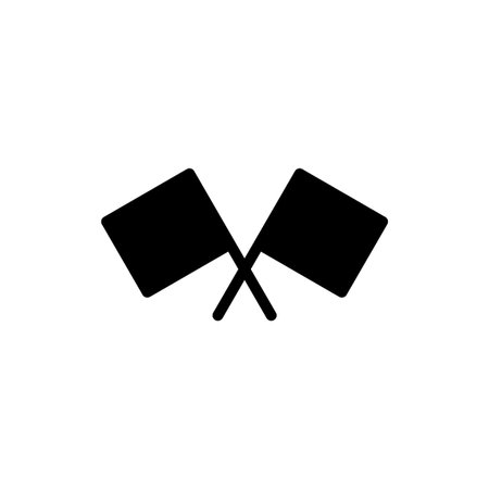 Flag icon vector for web and mobile app. Gps location pin map. Location marker symbol.のイラスト素材