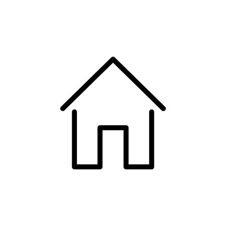 House icon vector for web and mobile app. Home sign and symbolのイラスト素材