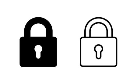 Lock icon vector for web and mobile app. Padlock sign and symbol. Encryption icon. Security symbolのイラスト素材