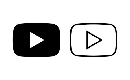 Play Icon vector for web and mobile app. Play button sign and symbolのイラスト素材