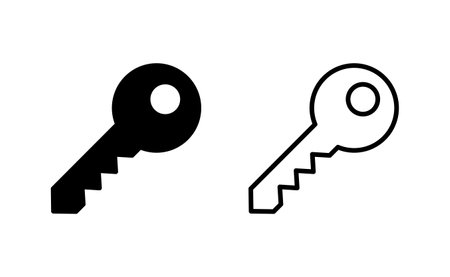 Key icon vector for web and mobile app. Key sign and symbol.のイラスト素材