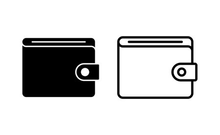Wallet icon vector for web and mobile app. wallet sign and symbolのイラスト素材