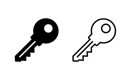 Key icon vector for web and mobile app. Key sign and symbol.のイラスト素材