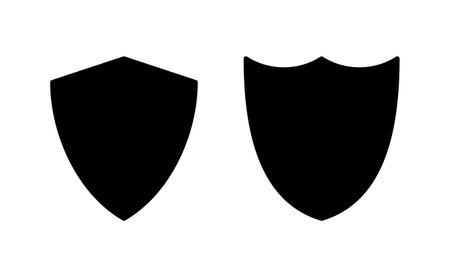 Shield icon vector for web and mobile app. Protection icon. Security sign and symbolのイラスト素材