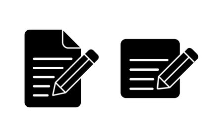 Note icon vector for web and mobile app. notepad sign and symbolのイラスト素材