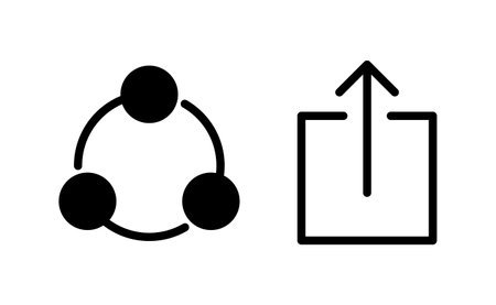 Share icon vector for web and mobile app. Sharing sign and symbol